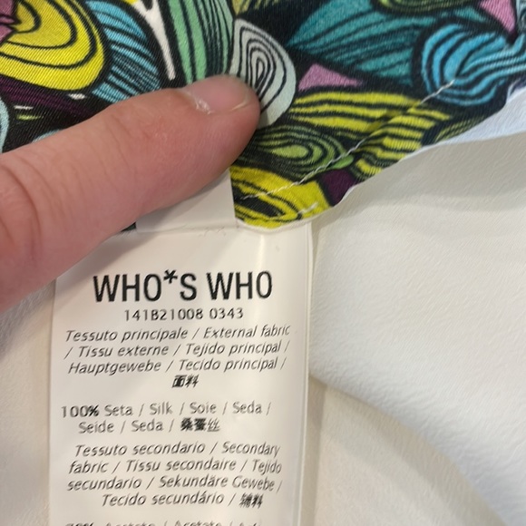 Who’s Who 100% Italian Silk Floral Blouse - Picture 7 of 7